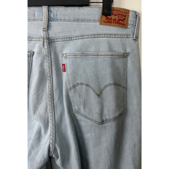 Levis 725 High Rise Bootcut Jeans Women 32 Light Wash Denim Cowgirl D21 - Picture 4 of 7
